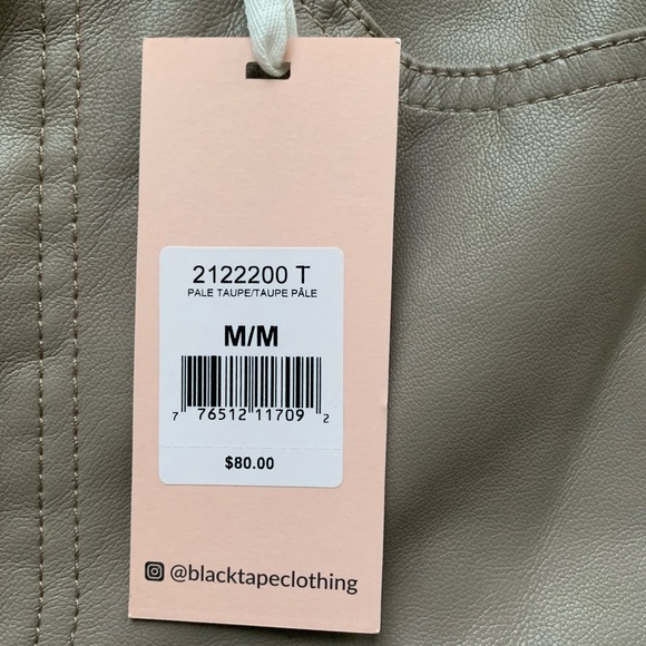 Black Tape_ Faux Leather Pants - Picture 6 of 9